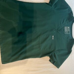 Used British Racing Green Figs Scrub Set